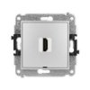 Icon Mechanizm Gniazda Pojedynczego Hdmi 2.1, 8K, Bez Pola Opisowego Srebrny...
