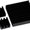 Zestaw radiatorów Joy-it RB-heatsink-B Pasuje do: Raspberry Pi®, Banana Pi, ASUS Tinker Board, Radxa czarny