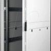 26210163 19-inch server cabinet, 42 U, 1000 mm depth, gray Plexiglas