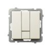 SONATA Wyłącznik potrójny z podświetleniem IP20 ecru ŁP-13RS/m/27 OSPEL