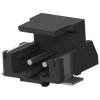 Pin header, 2 pole, pitch 2 mm, angled, black, 292173-2