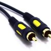 Kabel RCA Cinch Wtyk - Wtyk Vitalco Łezka 0,5m RKD138