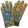 Kent & Stowe 70105256 Flutter Bugs Teal Premium Comfort Gloves - Ladies Small