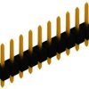 Pin header, 10 pole, pitch 2.54 mm, straight, black, 10046132