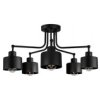 Lampa Loft Abi P2 Czarna 5Xe27 Plafon