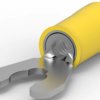 Insulated forked cable lug, 3.0-6.0 mm², AWG 12 to 10, 4.82 mm, yellow, 52943-1