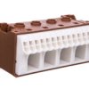 Blok Samozacisków Qc 63A Brązowy 18 Przyłączy 33X75x34mm Kn18p