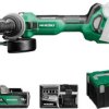 Szlifierka katowa akumulatorowa + 2 x AKU BSL1850MA, ładowarka, walizka HS