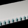 BA71203L12OM3 Splice box, SC, OM3, 12 pigtail / 6 coupler, grey