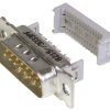 3M Złącze D-sub 8200 15-pinowe Kąt prosty 1.27 mm Pitch Kabel Złoto na niklu Żeńskie