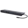 Manhattan 153478 USB-C Dock/Hub with Card Reader and MST, Ports (x9): Audio 3.5