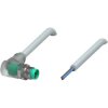 Sensor actuator cable, M8-cable plug, angled to open end, 3 pole, 2 m, PVC, gray, 3 A, 241646