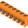 PCB terminal, 7 pole, pitch 5 mm, AWG 26-14, 15 A, screw connection, orange, 1234690000