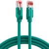 Patch cable, RJ45 plug, straight to RJ45 plug, straight, Cat 5e, SF/UTP, PUR, 1 m, green, K8030.1