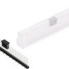 Pin header, 30 pole, pitch 2.54 mm, angled, black, SL10SMD10430ZBSM