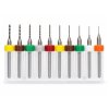 Zestaw wierteł do PCB - 0,3-1,2mm - 10szt. - wiertła do czyszczenia dysz drukarek 3D - L009W