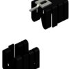 Clip-on heatsink, (L x W x H) 24.77 x 14.5 x 13.51 mm, 26 K/W, black anodized, 10006508