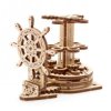 Koło sterowe - organizer - model mechaniczny do składania - fornir - 51 elementów - Ugearsmodels 70074