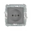 ICON Mechanizm gniazda pojedynczego bez uziemienia 2P (bez przesłon torów prądowych) szary mat 27IGP-1