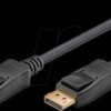 74759 Displayport 2.1 cable certified, DP-DP, 16K 60Hz, 1.0m