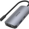 Unitek D1051A Hub USB-C 1xUSB 3.1 Gen1 VGA 2xHDMI PD MST