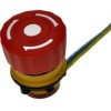 Przełącznik; bezpieczeństwa; przyciskowy; LAS1-A22Y-11TSB/L; ON-ON; grzybkowy; odkręcany; 1 tor; czerwony; bez podświetlenia; bi