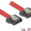 kabel SATA Delock DELOCK SATA FLEXI 6 Gb/s 30 cm rot 83834, 0.30 m