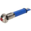 R-TECH 657020 Panel Indicator 6mm Domed 24V Red Nickel Brass