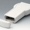 ABS handheld enclosure, (L x W x H) 243 x 130 x 60 mm, gray white (RAL 9002), IP54, A9078107