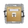 MINI Gniazdo komputerowe pojedyncze 1xRJ45 kat. 5e 8-stykowy złote 29MGK-1