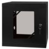 Szafa Wisząca Rack 10 6U 300Mm Drzwi Szklane Czarna