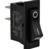 Przełącznik kołyskowy Wł.-wył. Nie 10 A SPST Czarny TE Connectivity