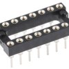 Podstawka DIL 2.54mm Pitch 7.62mm Row Spacing 16 Way, Przepust Toczony Pin, 3A E-TEC