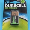 9V 170mAh Ni-MH 6F22 DURACELL AKUMULATOR