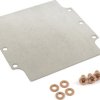 Mounting plate, steel, (L x W x H) 149 x 144 x 2 mm, gray, for 1590Z160, 1590Z160PL