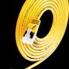 PKW-LIGHT-STP-K6A 1.0 GE Cat.6a SLIM light cable, U/FTP, 1,0 m, yellow