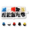 Zestaw 25 przycisków do Arduino Tact Switch 12x12x7.3mm okrągłe nasadki