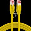 K8055.025 Patch cable, Cat.6a, S/FTP LSZH, Draka, 0.25 m, yellow