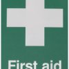 Znak pierwszej pomocy, Poliester winylowy, Green, White, Tekst: 