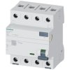Siemens 5SV33466 RCCB 4-pin 63A 30mA 400V FI-protection Switch