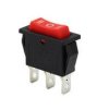 Przełącznik kołyskowy ON-OFF-ON czerwony