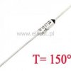 Bezpiecznik termiczny 10A 150°C axialny; THT
