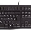 Klawiatura, zestaw myszy Logitech MK120 Wodoszczelne Angielska US, QWERTY czarny