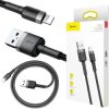 KABEL USB-A - Lightning / iPhone Baseus Cafule CALKLF-AG1 50cm Apple 2.4A CZARNO-SZARY W OPLOCIE