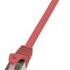 kabel LAN LogiLink CQ2054S, 1 szt., RJ45, CAT 6, S/FTP, 2.00 m, czerwony