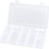 Box, with 7 compartments, transparent, (L x W x D) 194 x 118 x 26 mm, BYB-7-30L0040