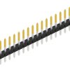 Pin header, 20 pole, pitch 2 mm, straight, black, SLY109820S