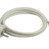 Przewód Zasilający Omy 3X1,5Mm2 Z Wtyczką Kątową 2P+Z Uni-Schuko Biały 1,5M