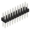 Pin header, 20 pole, pitch 2.54 mm, straight, black, 10053381