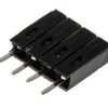 Gniazdo PCB 4 -pinowe raster: 2.54mm Listwa gniazdowa Proste Przewlekany